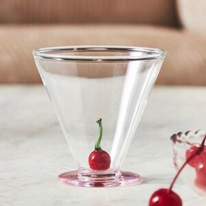 NWOT - Anthropologie Martini Glasses with Olive or Cherry base.